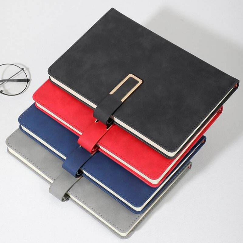 Leather Work Notepad - Vintage A5 Leather Notebook Soft Cover