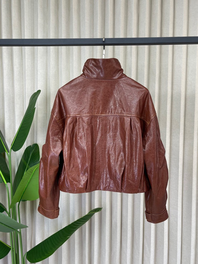 Fashion Women Loose Genuine Le - Leather Work Jacket Women'S 评论和价格