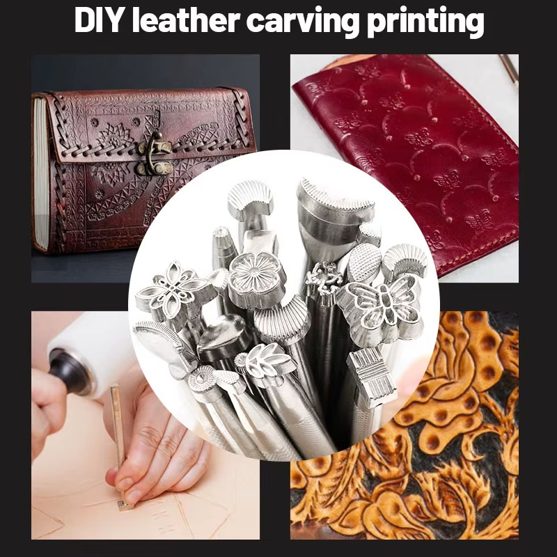 20pcs Leather Seal Carving Too - Leatherwork Kit 评论和价格