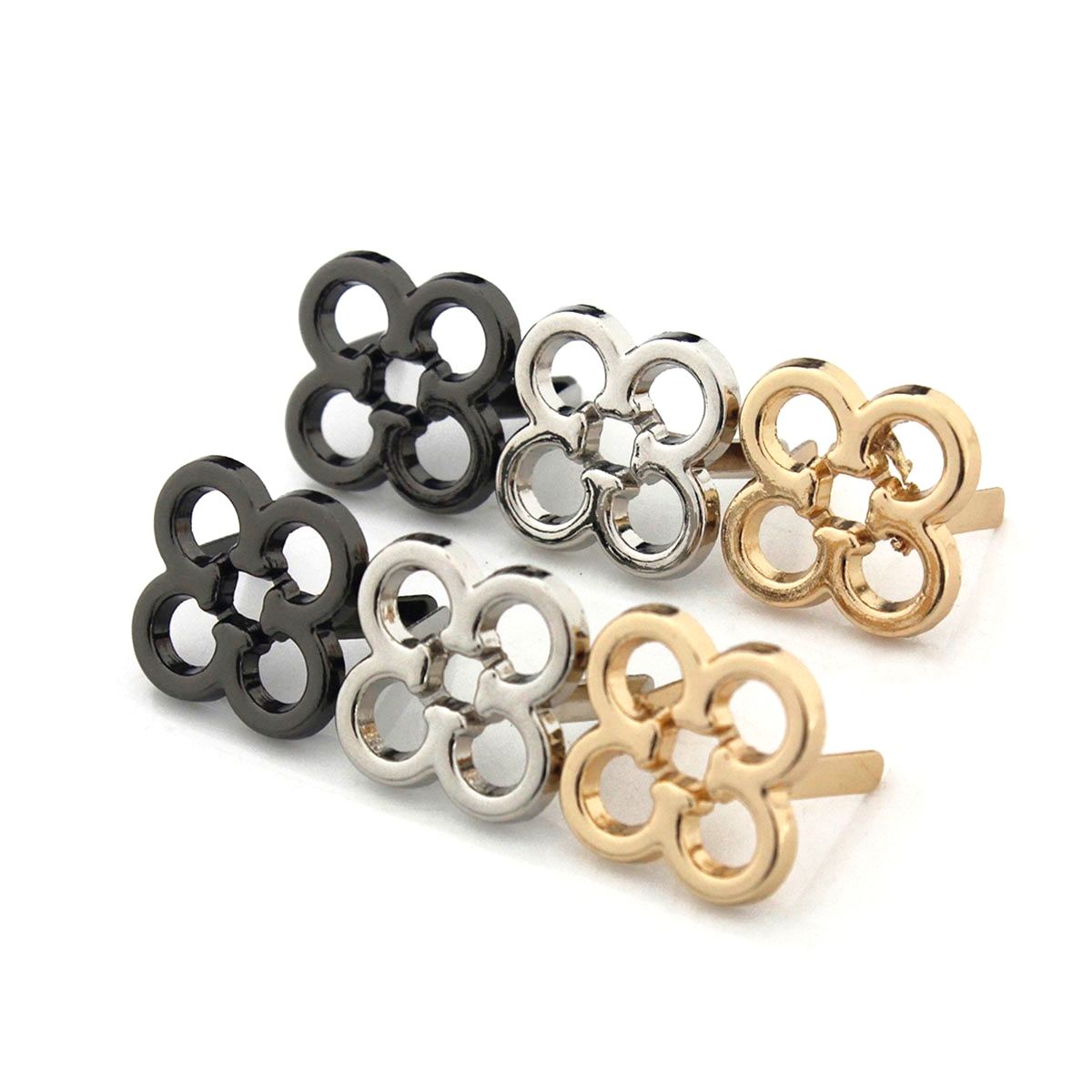 2pcs Metal Flower Shape Decora - Leatherwork Flowers 评论和价格