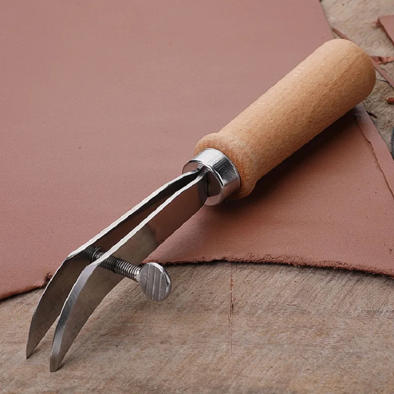 DIY Adjustable Leather Edge Cr - Groover Stitching Tool 评论和价格