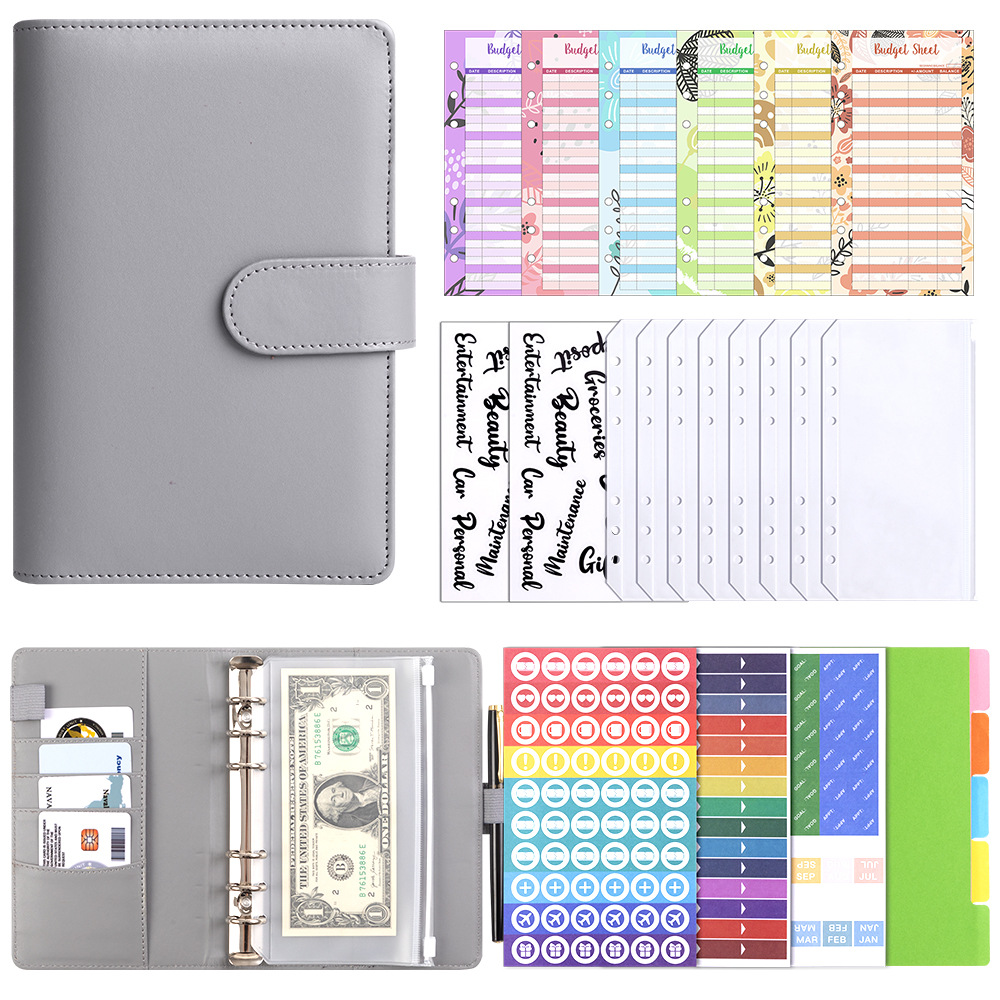 A6 Macaron PU Leather Binder N - Leather Work Notepad 评论和价格
