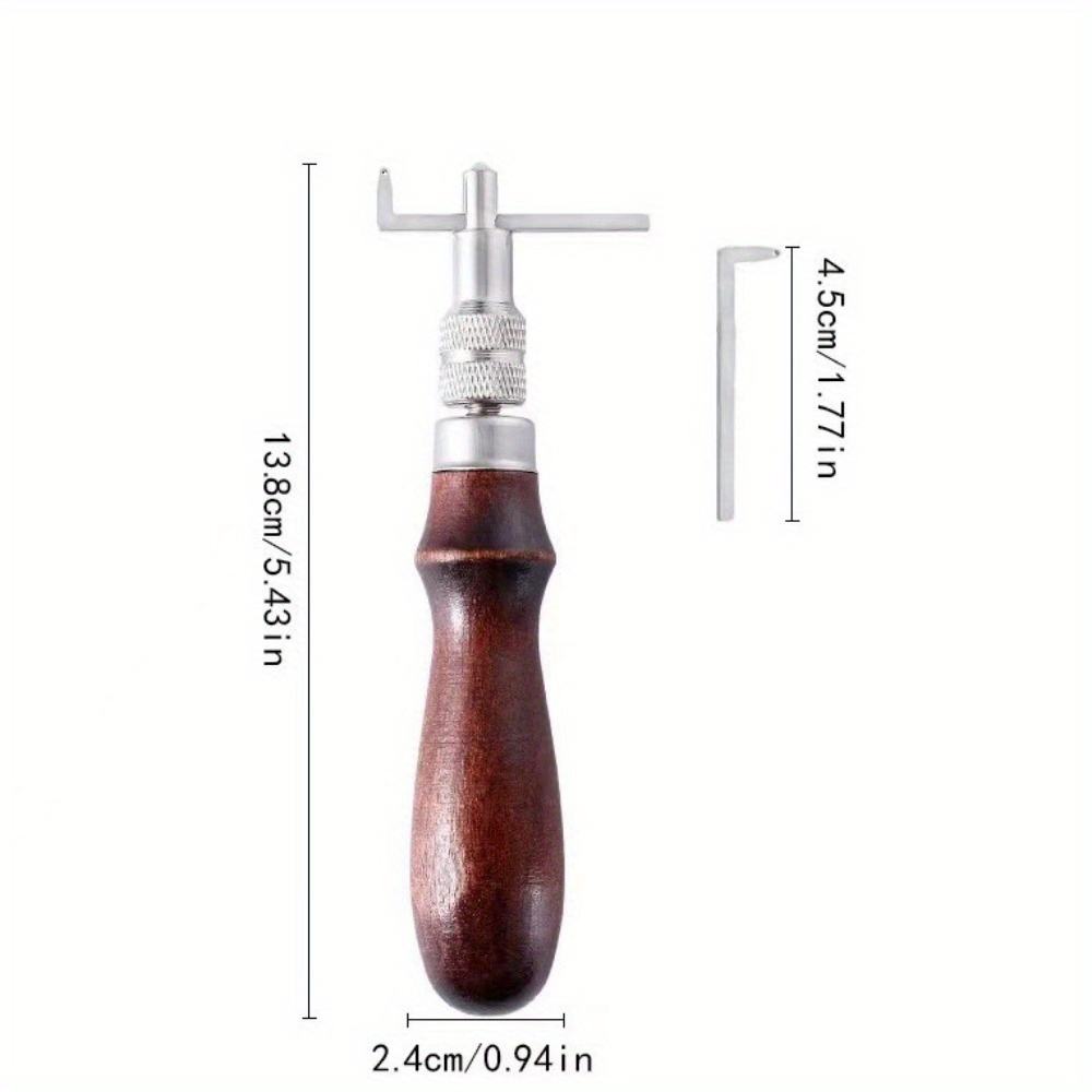 1PC Adjustable Leather Edge St - Groover Stitching Tool 评论和价格