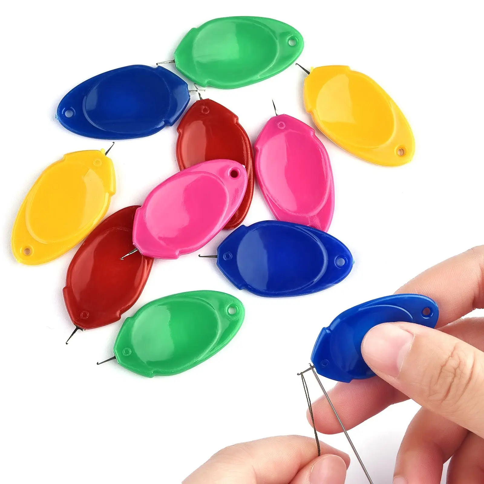 10pcs Needle Threader Elderly  - Waxed Thread Linen 评论和价格