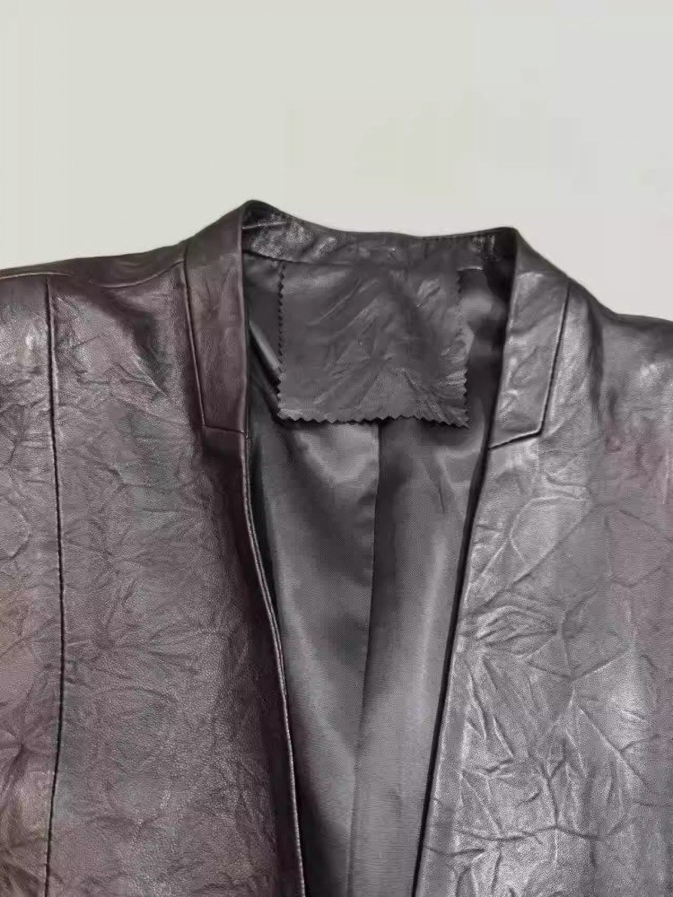 Vintage Office Ladies Autumn W - Leather Work Jacket Women'S 评论和价格