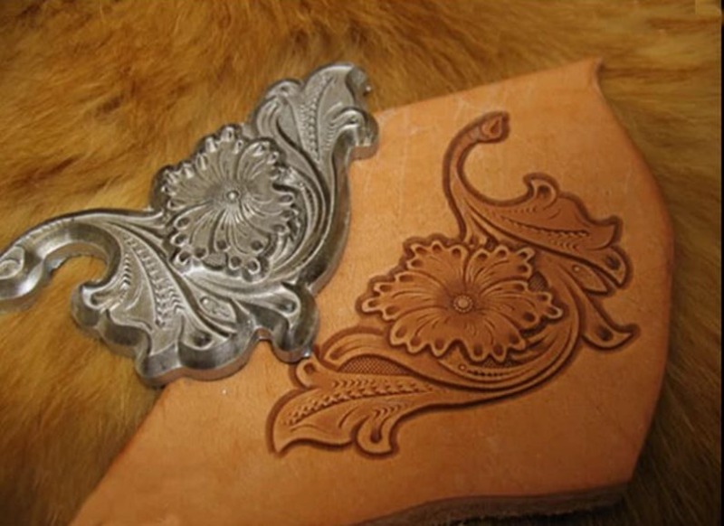 Leather Engraving Emboss Stamp - Leatherwork Flowers 评论和价格