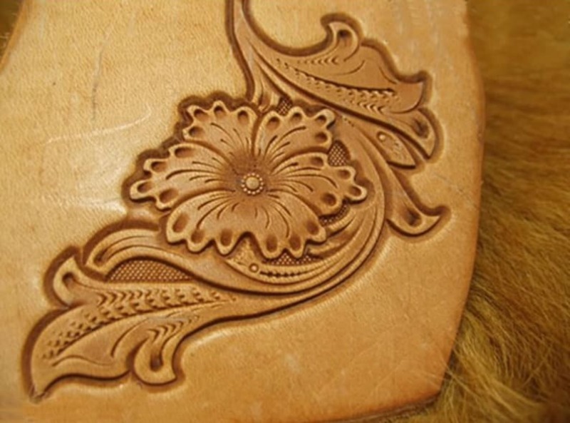Leather Engraving Emboss Stamp - Leatherwork Flowers 评论和价格