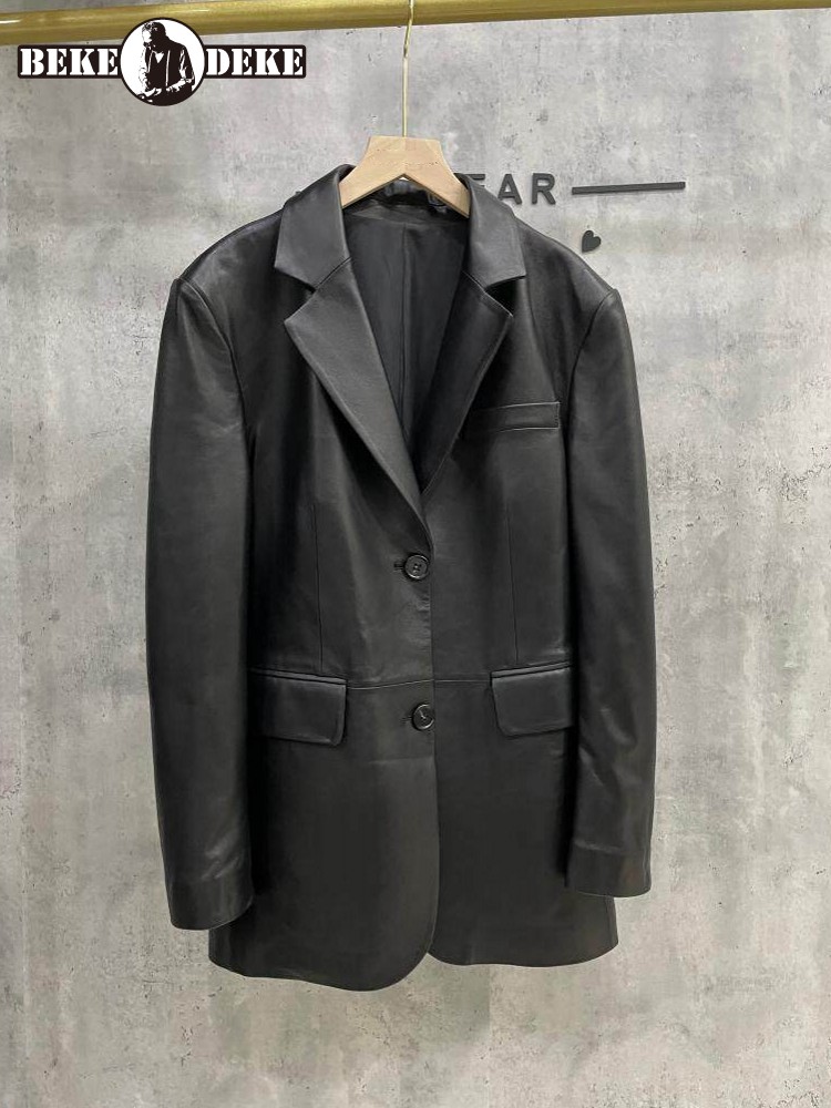 Women Sheepskin Genuine Leathe - Leather Work Jacket Women'S 评论和价格
