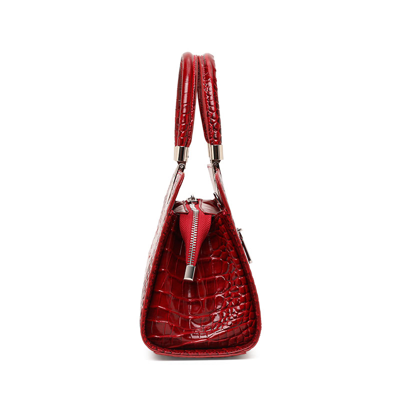 Genuine Cowhide Leather Crocod - Leather Work Handbags For Women 评论和价格