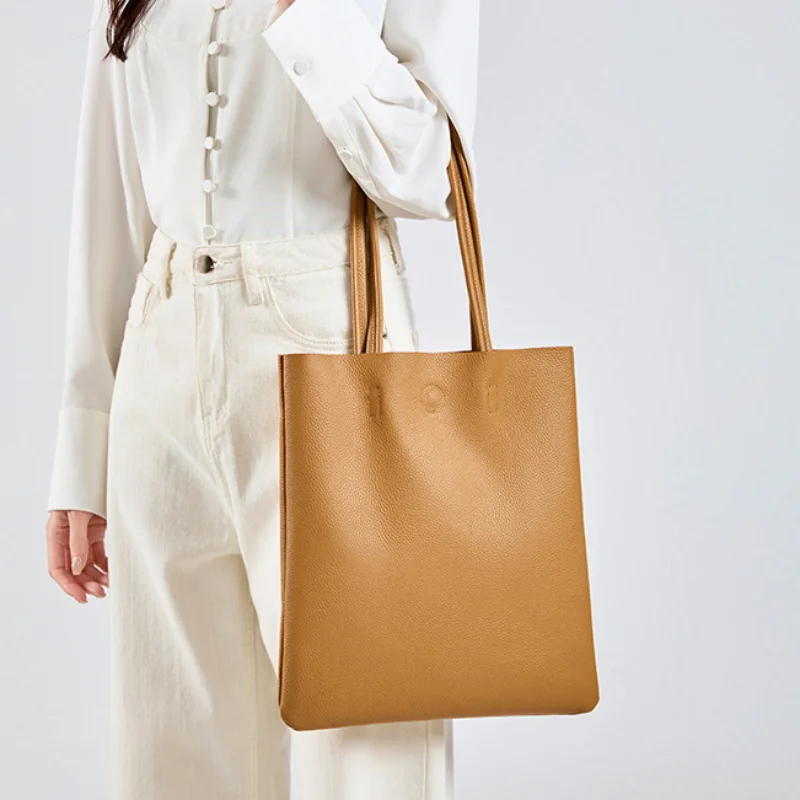 Genuine Leather Tote Bag Casua - Leather Work Handbags For Women 评论和价格