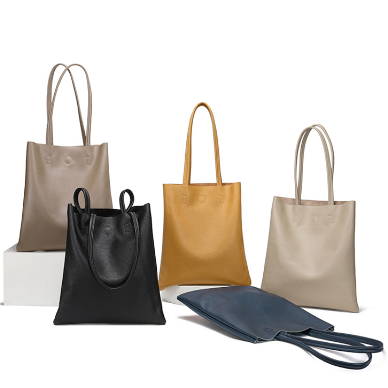 Genuine Leather Tote Bag Casua - Leather Work Handbags For Women 评论和价格