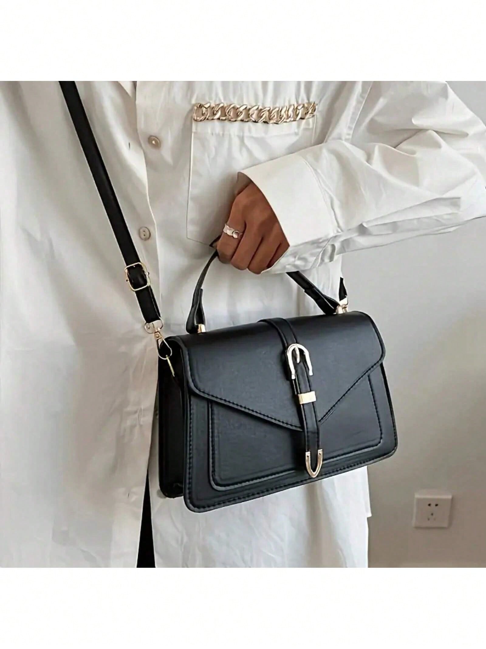 Women PU Leather Handbag Elega - Leather Work Handbags For Women 评论和价格