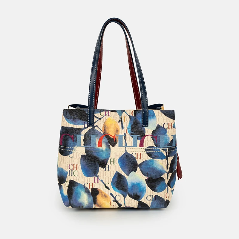 CH Art Color Printed Handbag S - Leather Work Handbags For Women 评论和价格