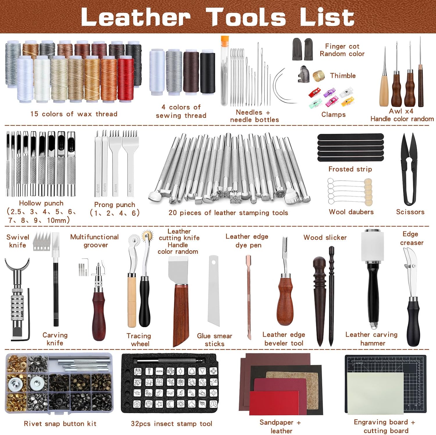 Leather Tooling Kit Leather Cr - Leatherwork Kit 评论和价格