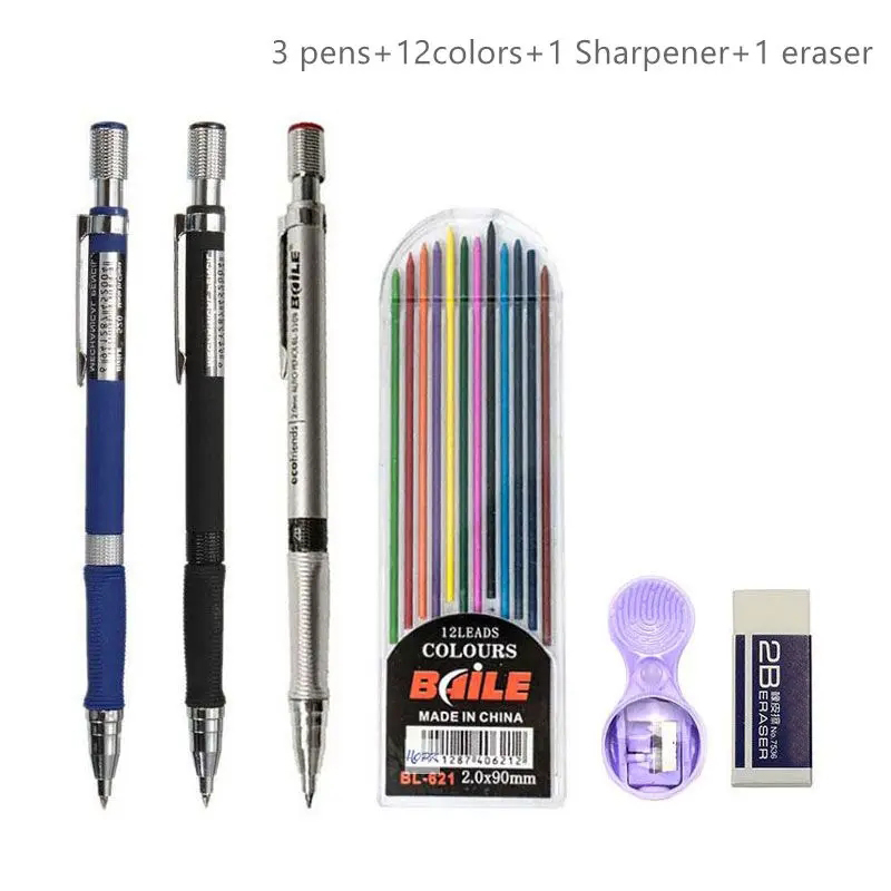 2.0mm Mechanical Pencil Set 2B - Staedtler Pencil Lumocolor 评论和价格