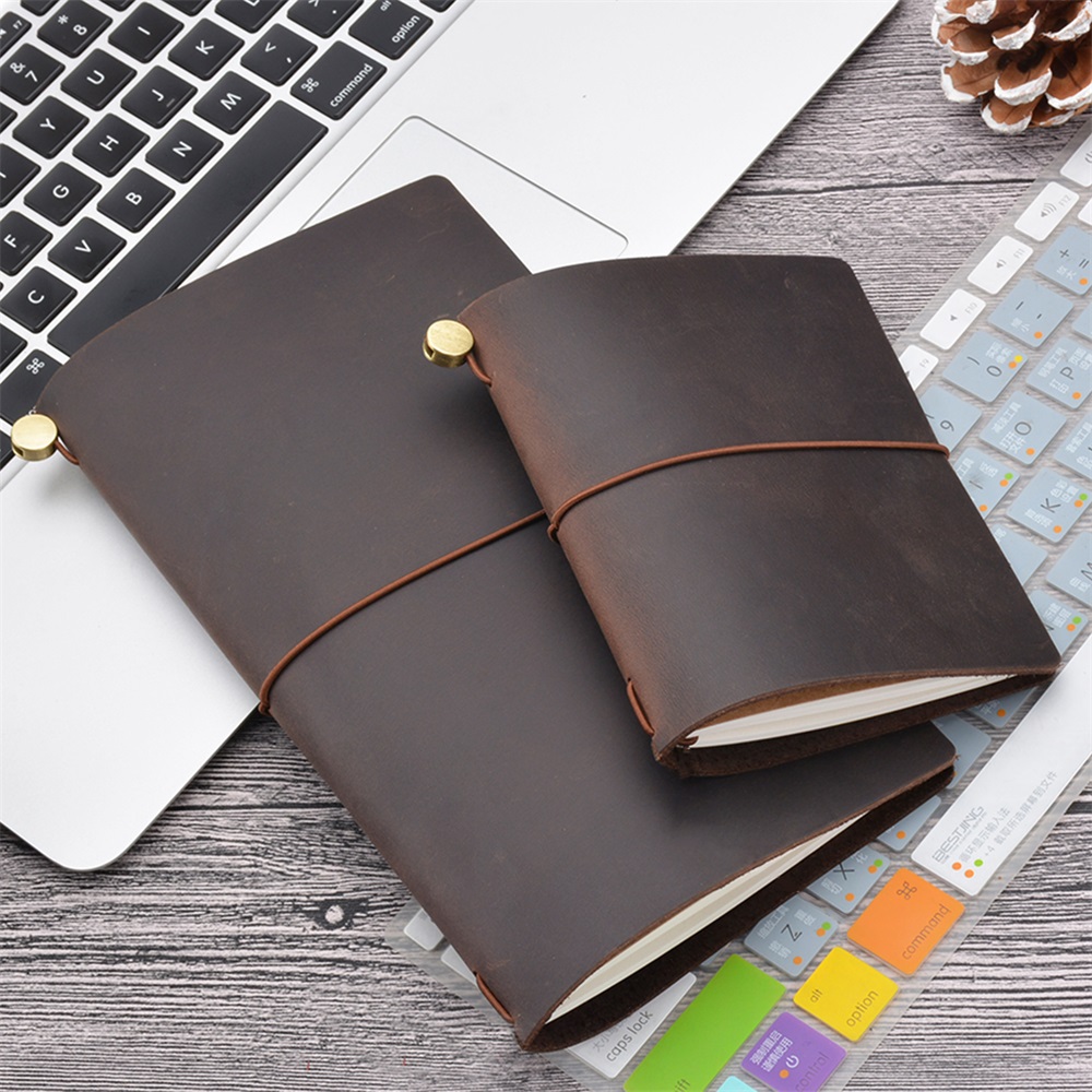 Genuine Leather Traveler Noteb - Leather Work Notepad 评论和价格