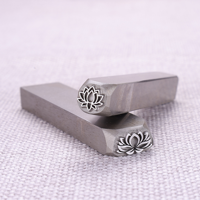 Lotus Flower Design Metal Stam - Leatherwork Flowers 评论和价格
