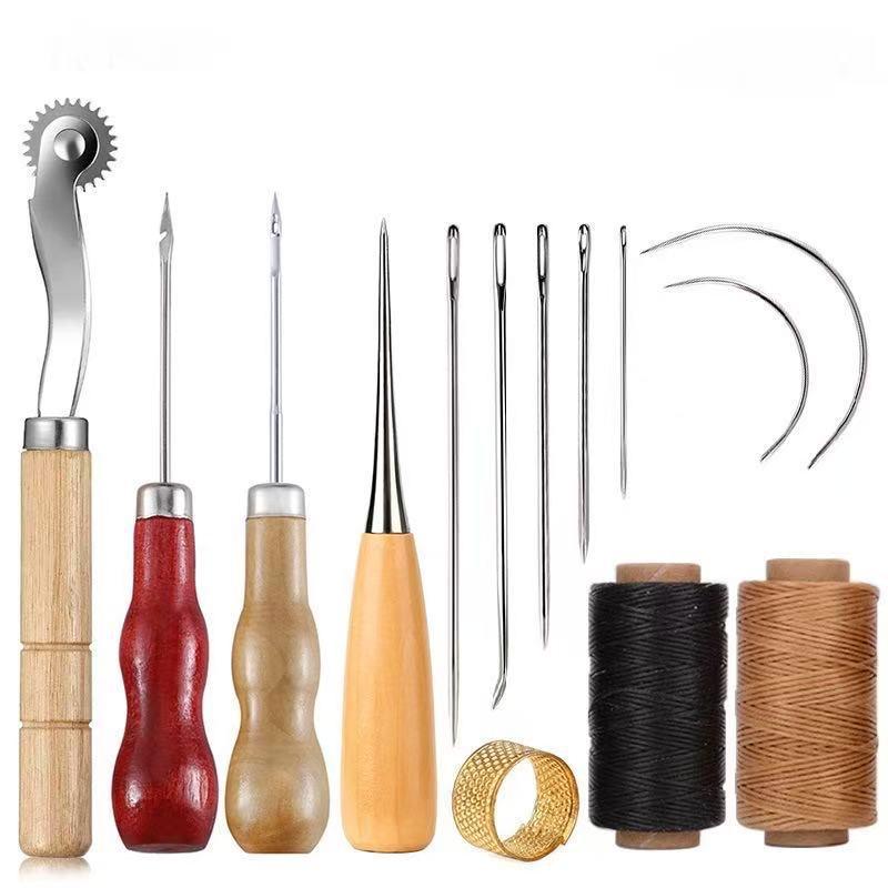Leather Sewing Tools Kit Woode - Groover Stitching Tool 评论和价格