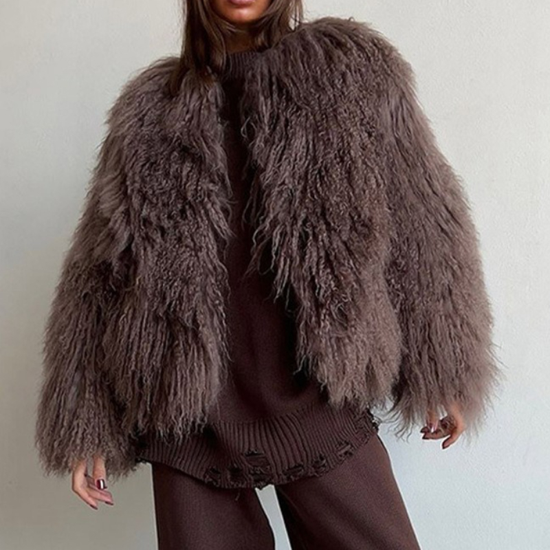Women Faux Fur Coats Jackets S - Leather Work Jacket Women'S 评论和价格