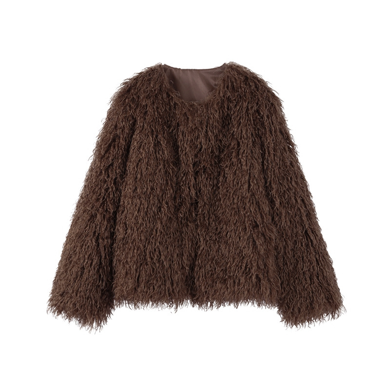 Women Faux Fur Coats Jackets S - Leather Work Jacket Women'S 评论和价格