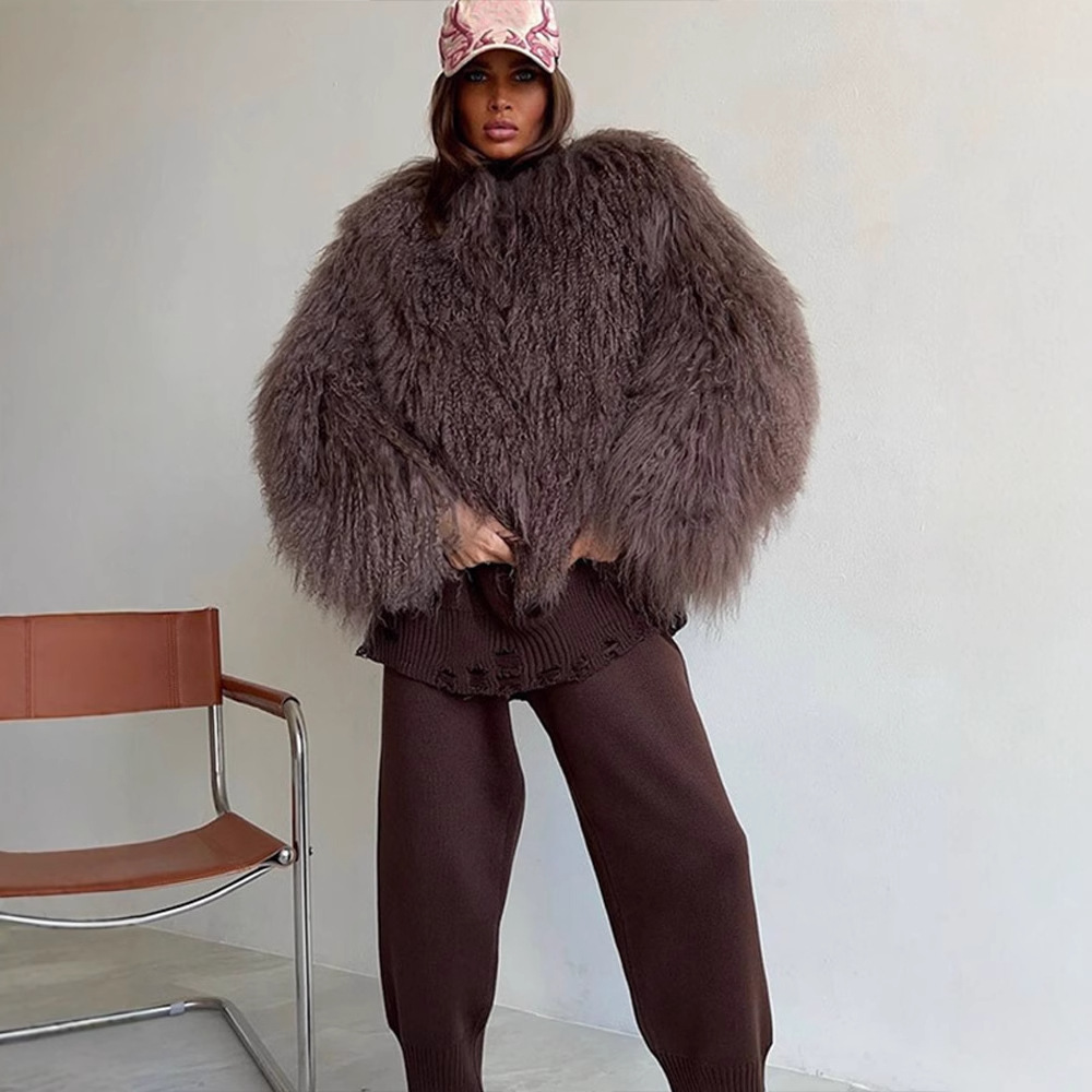 Women Faux Fur Coats Jackets S - Leather Work Jacket Women'S 评论和价格