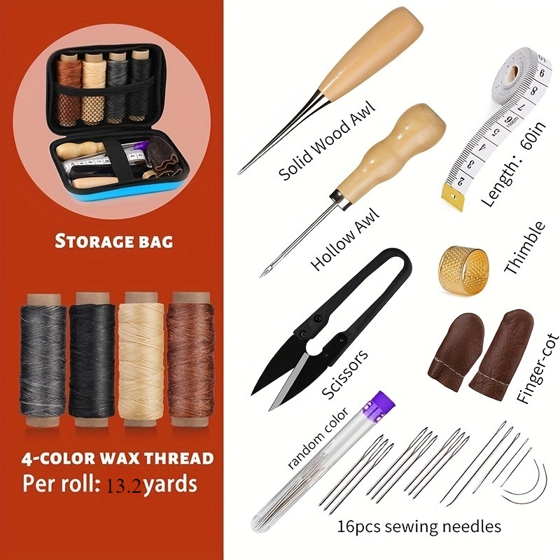 Leather Sewing Kit, Leather Re - Leatherwork Kit 评论和价格