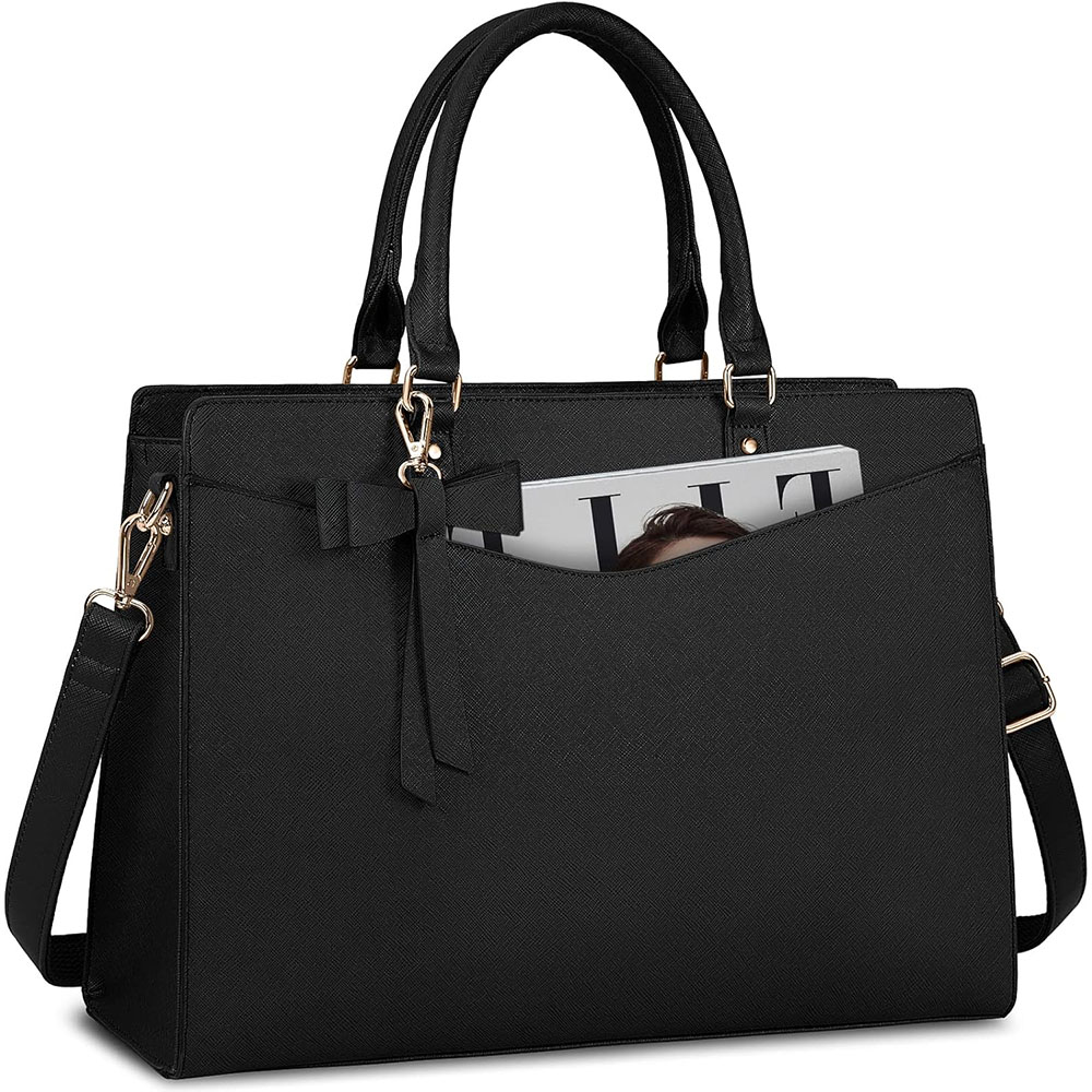 Laptop Bag for Women 15.6 Inch - Leather Work Handbags For Women 评论和价格