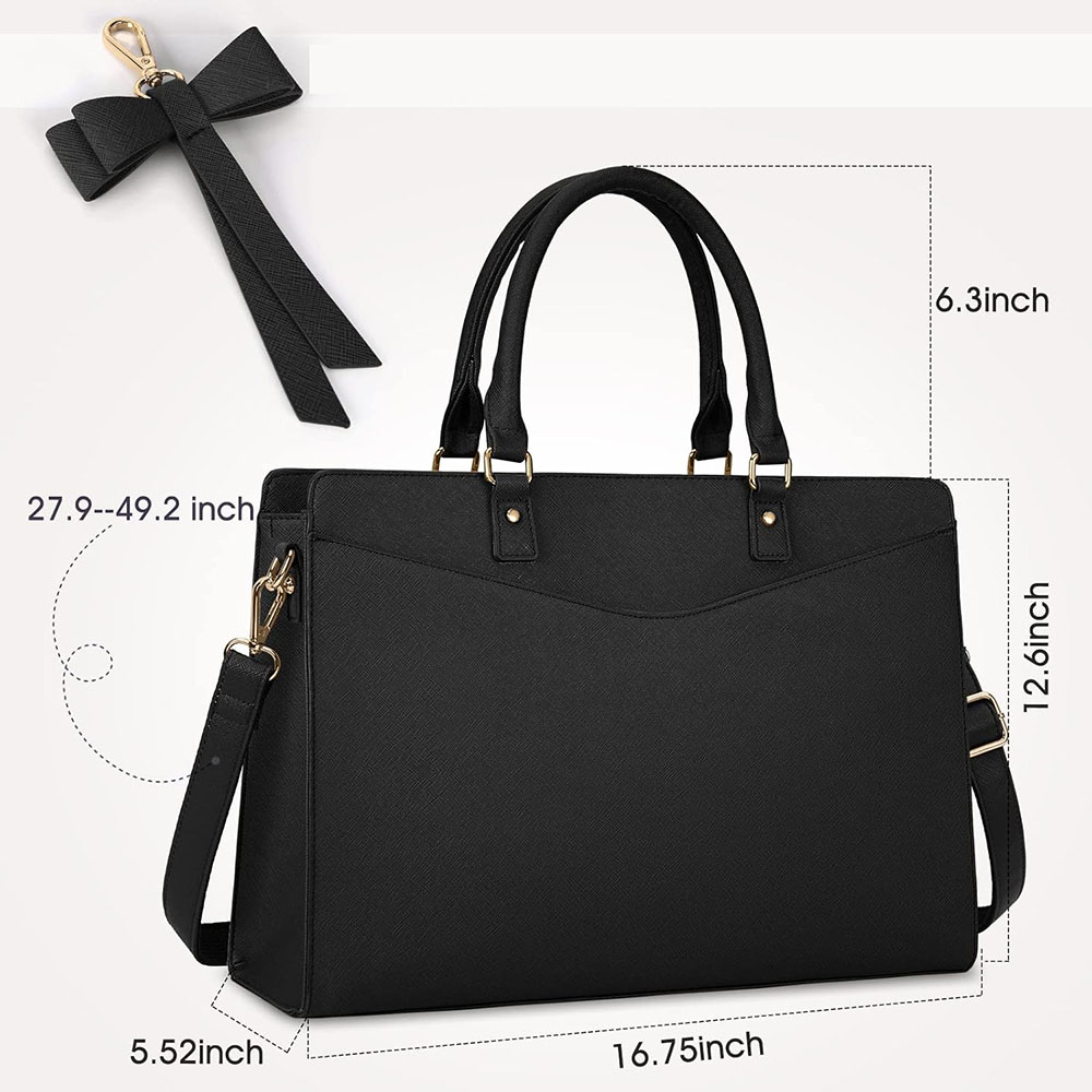 Laptop Bag for Women 15.6 Inch - Leather Work Handbags For Women 评论和价格