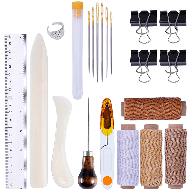 25Pcs/Set Leather Craft Sewing - Groover Stitching Tool 评论和价格