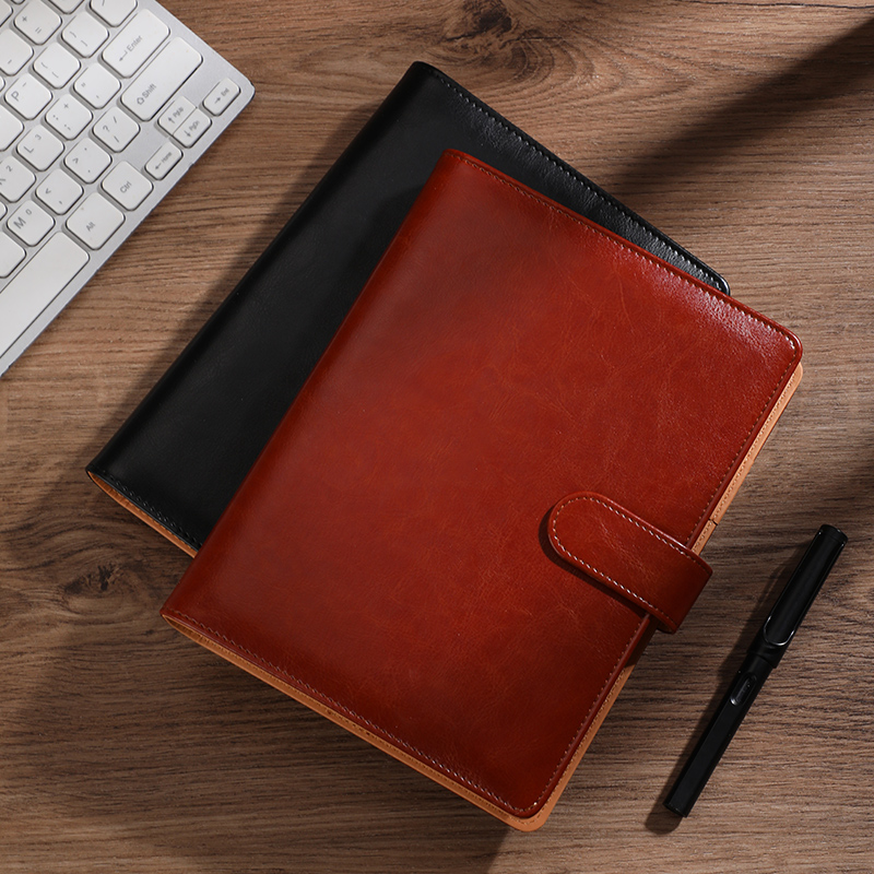 Business Leather Loose-Leaf No - Leather Work Notepad 评论和价格