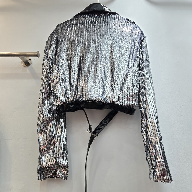 Heavy Work Sequins Short Jacke - Leather Work Jacket Women'S 评论和价格